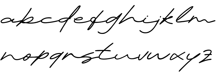 Calloveya Schriftart Kleinbuchstaben