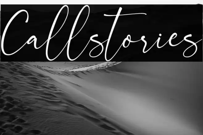 Callstories Font examples