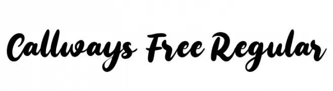 Callways Free Regular  لخطوط تنزيل