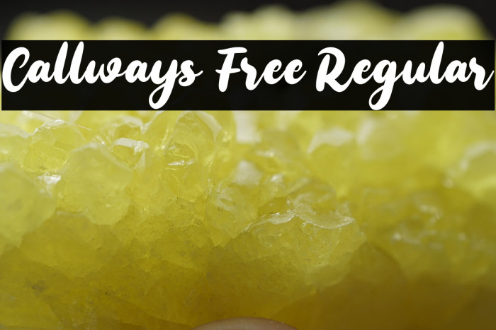 Callways Free Regular Example 2