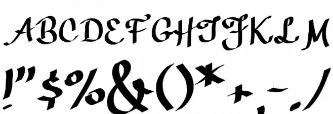 CallyScript Font OTHER CHARS