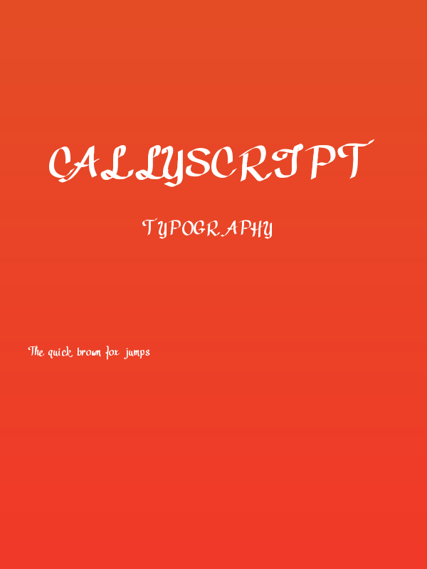 CallyScript Poster