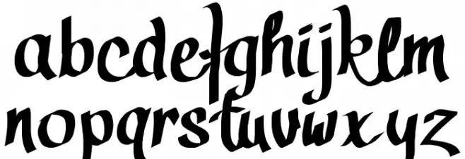 CallyScript Caratteri MINUSCOLO