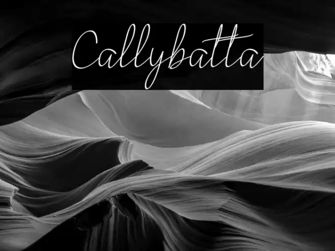 Callybatta Font examples