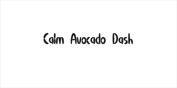 Calm Avocado Dash Logo