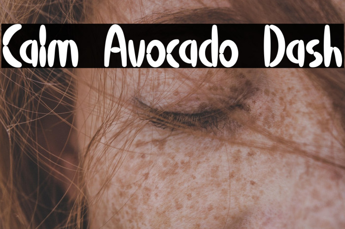 Calm Avocado Dash Example 1