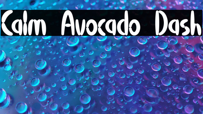 Calm Avocado Dash Example 2