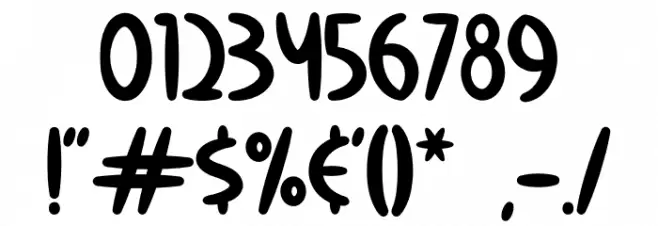 Calm Avocado Font OTHER CHARS