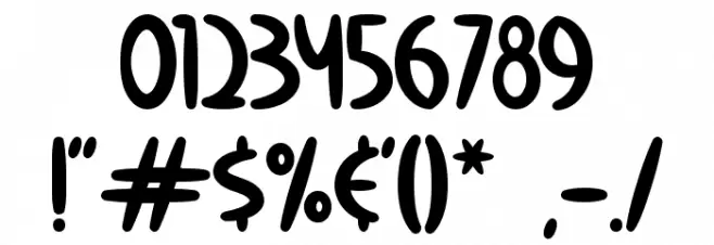 Calm Avocado Font OTHER CHARS