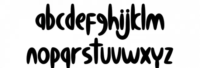 Calm Avocado Font LOWERCASE