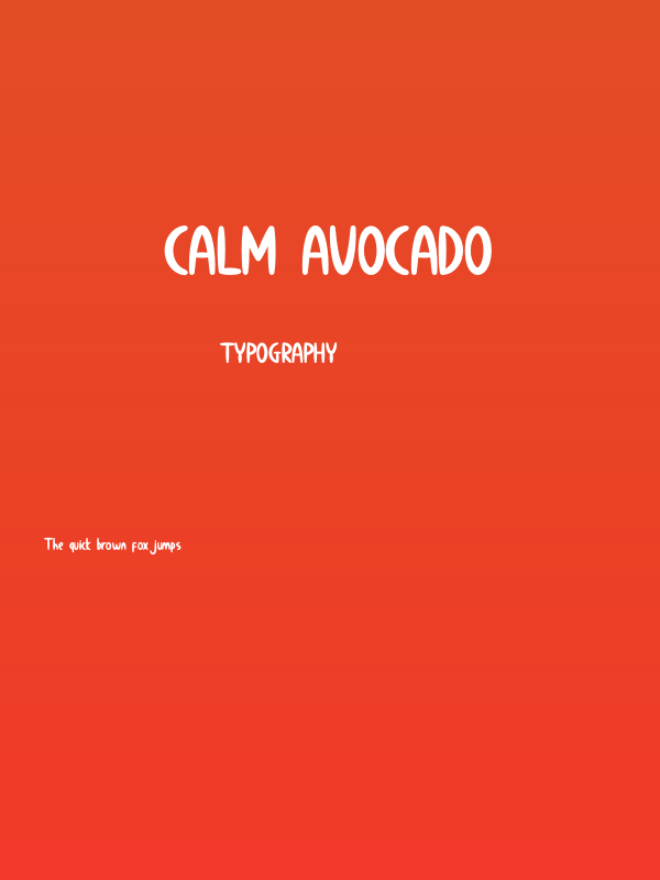 Calm Avocado Poster