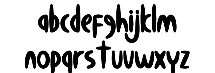 Calm Avocado Font LOWERCASE