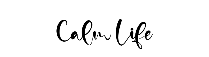 Calm Life  フリーフォントのダウンロード