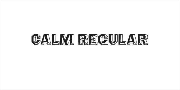 Calm Regular Logo