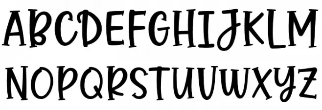 CalmDownBeibeh Шрифта ВЕРХНИЙ
