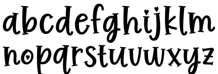 CalmDownBeibeh Font LOWERCASE