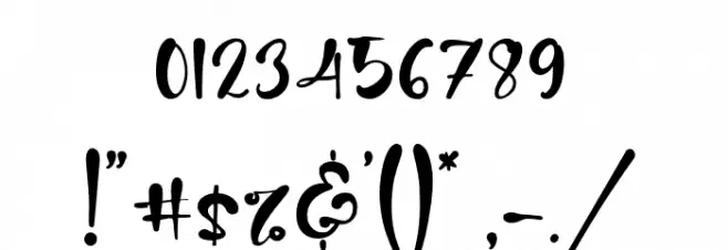 CalmLife Font OTHER CHARS