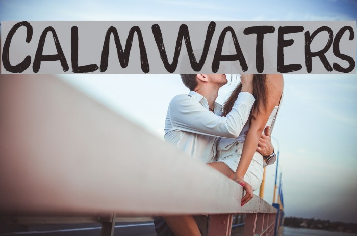 CalmWaters Font examples