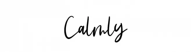 Calmly  baixar fontes gratis