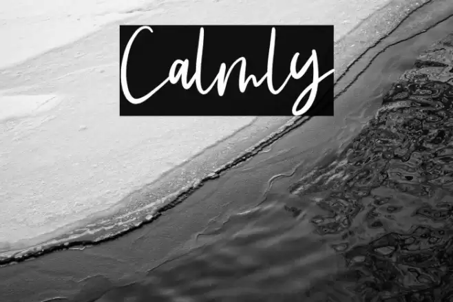 Calmly Font examples