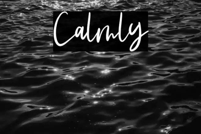 Calmly Font examples