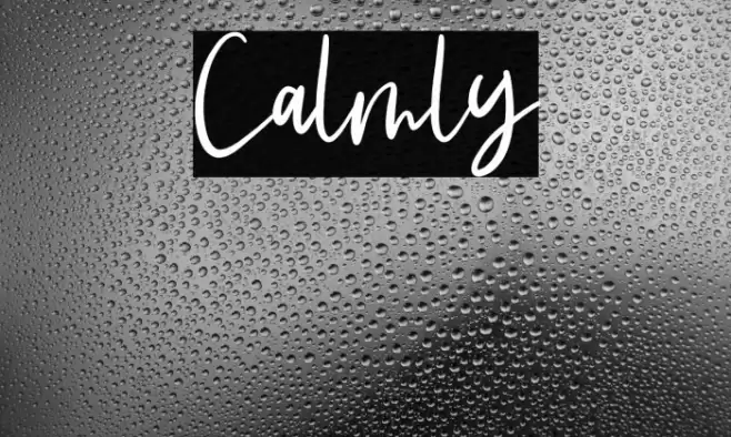 Calmly Font examples