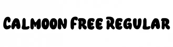 Calmoon Free Regular  Скачать бесплатные шрифты