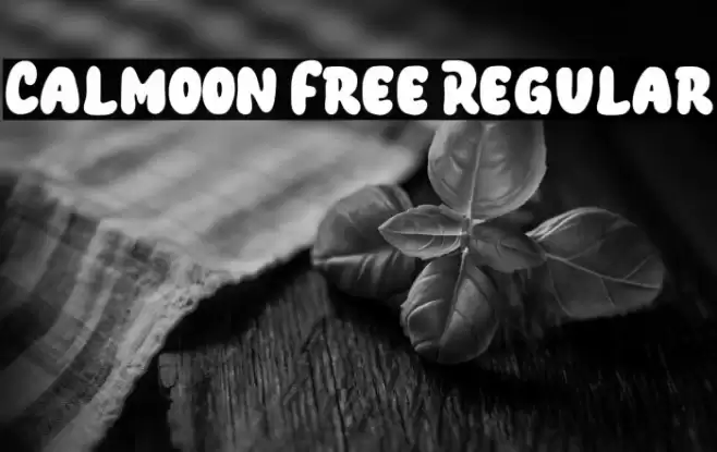 Calmoon Free Regular Font examples