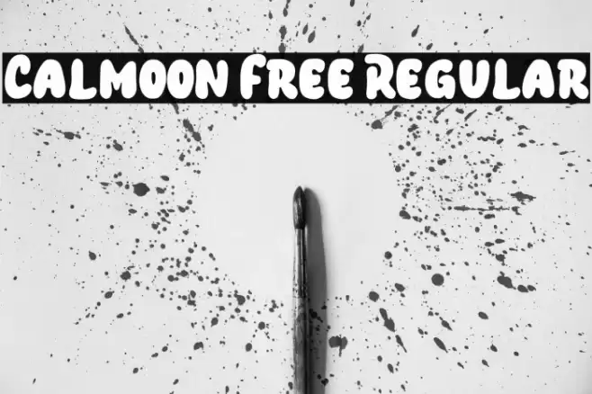 Calmoon Free Regular Font examples