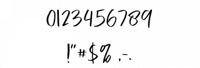 Calorie-Regular Font OTHER CHARS