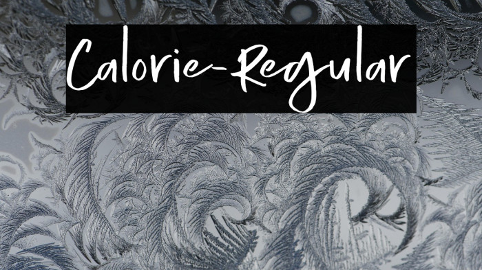 Calorie-Regular Example 3