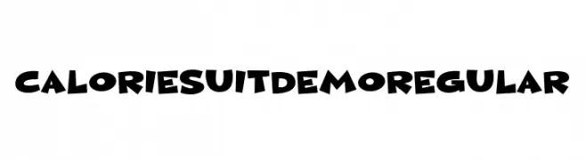 Calorie Suit DEMO Regular  baixar fontes gratis
