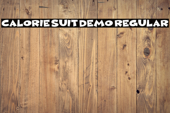 Calorie Suit DEMO Regular Example 3