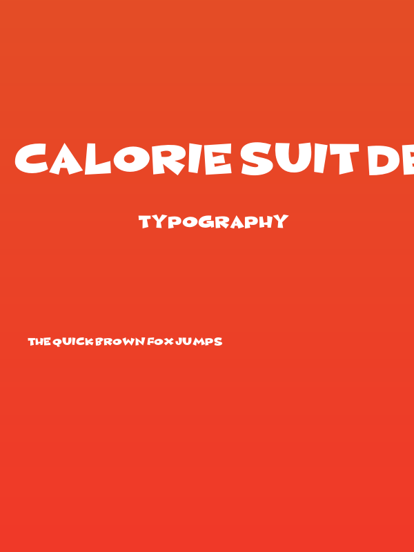 Calorie Suit DEMO Regular Poster