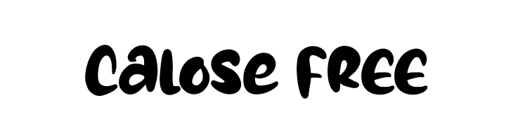 Calose FREE  Скачать бесплатные шрифты
