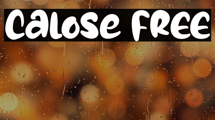 Calose FREE Example 1