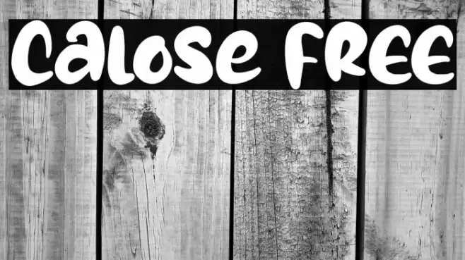 Calose FREE Font examples