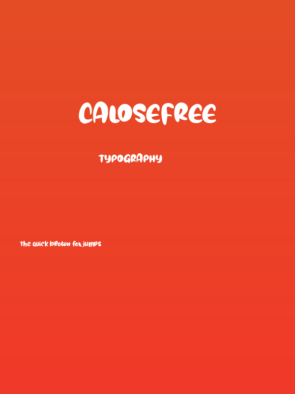CaloseFREE Poster