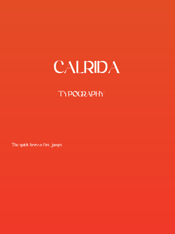 Calrida Poster