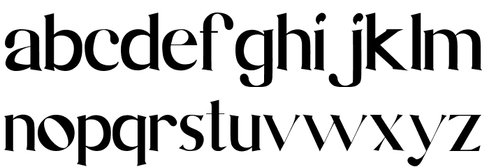 Calrida Font LOWERCASE