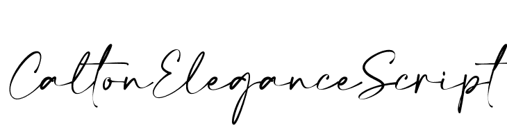 Calton Elegance Script  font caratteri gratis