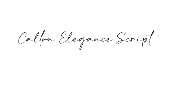 Calton Elegance Script Logo