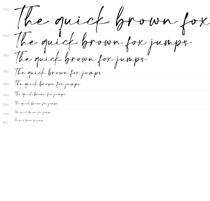 Calton Elegance Script Waterfall