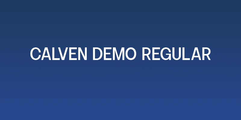 Calven DEMO Regular Social Header