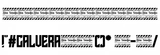 Calvera Personal Use Font OTHER CHARS