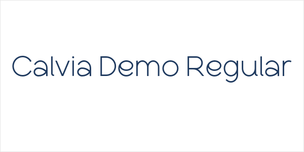 Calvia Demo Regular Logo