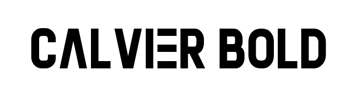 Calvier Bold Font
