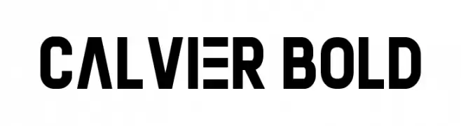 Calvier Bold  baixar fontes gratis