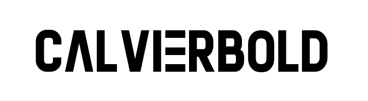 Calvier Bold  font caratteri gratis
