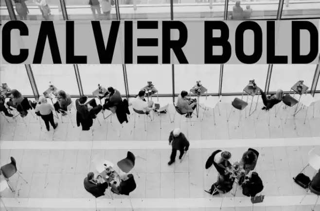 Calvier Bold Font examples